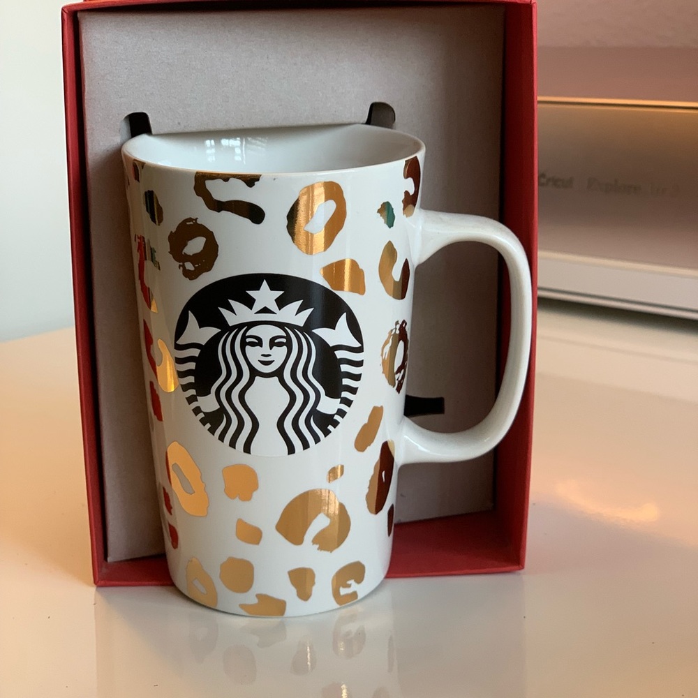 Starbucks coffee mug Cheetah print